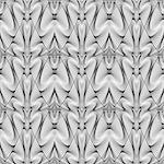Design seamless monochrome warped grid wave pattern. Abstract textured background. Vector art. No gradient