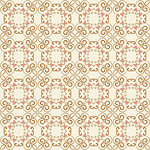 Vector Seamless Pattern with ornaments and hearts