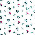 Seamless pattern -  flower background in doodle style. Vector illustration.