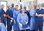 Team of doctors and nurses in operating theater