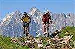 Mountain biking, Wilder Kaiser, Tyrol, Austria MR