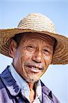 Hebei, China. Portrait of chinese old man (MR)