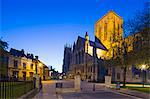 United Kingdom, England, North Yorkshire, York. The Minster at dusk.