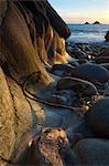 Rocky beach at Porth Naven, Land's End,Cornwall, England