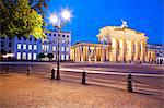 Germany, Berlin. Brandenburg Gate and environs.