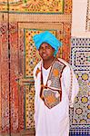 Wood carved door at the Zaouia Naciri in Tamegroute. Zagora region, Draa Valley. Morocco