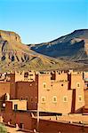 Djebel Saghro mountains and the kasbahs of Nkob. Morocco