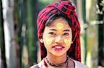 Myanmar, Shan state,  Nyaungshwe Township. Portrait of young girl (MR)