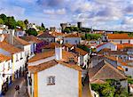 Portugal, Estramadura,Obidos, overview of 12th century town