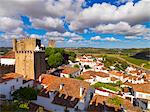 Portugal, Estramadura,Obidos, overview of 12th century town