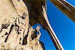 Basilica of Sagrada Familia by architect Antoni Gaudi in Barcelona, Catalonia, Spain