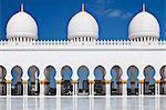 Internal view of the Sheikh Zayed Mosque, Al Maqta district of Abu Dhabi, Abu Dhabi, United Arab Emirates.