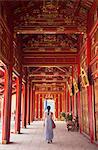 Woman at Imperial Palace in Citadel (UNESCO World Heritage Site), Hue, Thua Thien-Hue, Vietnam (MR)