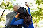 Couple taking selfie