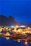 Reine waterfront, Moskenesoy, Lofoten Islands, Norway, Scandinavia, Europe