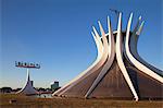 Metropolitan Cathedral, UNESCO World Heritage Site, Brasilia, Federal District, Brazil, South America