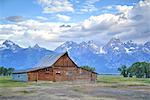 T. A. Moulton Homestead, barn, Mormon Row, Grand Teton National Park, United States of America, North America