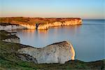 Sunrise over Selwicks Bay, Flamborough Head, East Yorkshire, Yorkshire, England, United Kingdom, Europe