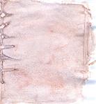 Grunge paper background colored with brown watercolor.