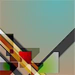 Abstract hi-tech geometry background. Vector design