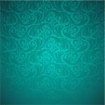 Vector illustration of Emerald floral seamless pattern
