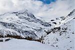 Alpine panorama near Alp Grum railway station