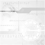 Abstract grey engineering tech background. Vector design