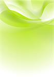 Green shiny wavy background design. Vector illustration