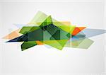 Abstract vibrant geometry shape. Vector design