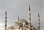 Minarets of Blue mosque in Istanbul