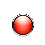 Button icon on white background. Vector illustration