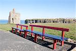 a beautiful path with benches to Ballybunion beach and castle