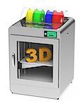 3d generated picture of a 3d printer