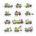 Set of construction equipment for your design, vector illustration