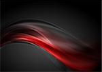 Dark red glow waves background. Vector design