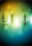 Abstract vector hi-tech background with circles