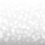 Silver Bokeh Wallpaper With Gradient Mesh, Vector Illustration