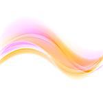 Abstract pink and orange futuristic waves. Vector design