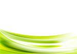 Abstract bright green wavy background. Vector design