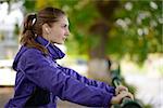 Young Beautiful Fit Woman Exercising in the Park. Active Lifestyle