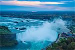 View of Horseshoe Falls, Niagara Falls, Niagara, border of New York State, and Ontario, Canada, North America