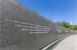 Exterior view of the Martin Luther King Memorial, Washington D.C., United States of America, North America