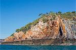 The 1.7 billion year old Elgee sandstone cliffs in Yampi Sound, Kimberley, Western Australia, Australia, Pacific