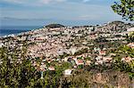 View from above the heart of the capital city of Funchal, Madeira, Portugal, Atlantic, Europe