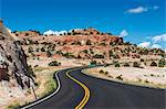 Road leading through the Grand Staircase Escalante National Monument, Utah, United States of America, North America