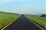 Country Road in Morning, Freiensteinau, Vogelsbergkreis, Hesse, Germany