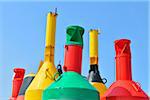 Close-up of Waterway Markers and Buoys in Harbor, Norderney, East Frisia Island, North Sea, Lower Saxony, Germany