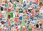 Background of the old postage stamps issued in Denmark