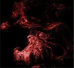 red abstract smoke pattern on a black background