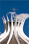 Cathedral Metropolitana Nossa Senhora Aparecida The Metropolitan Cathedral of Brasilia city capital of Brazil UNESCO World Heritage site is an expression of the geniality of the architect Oscar Niemeyer